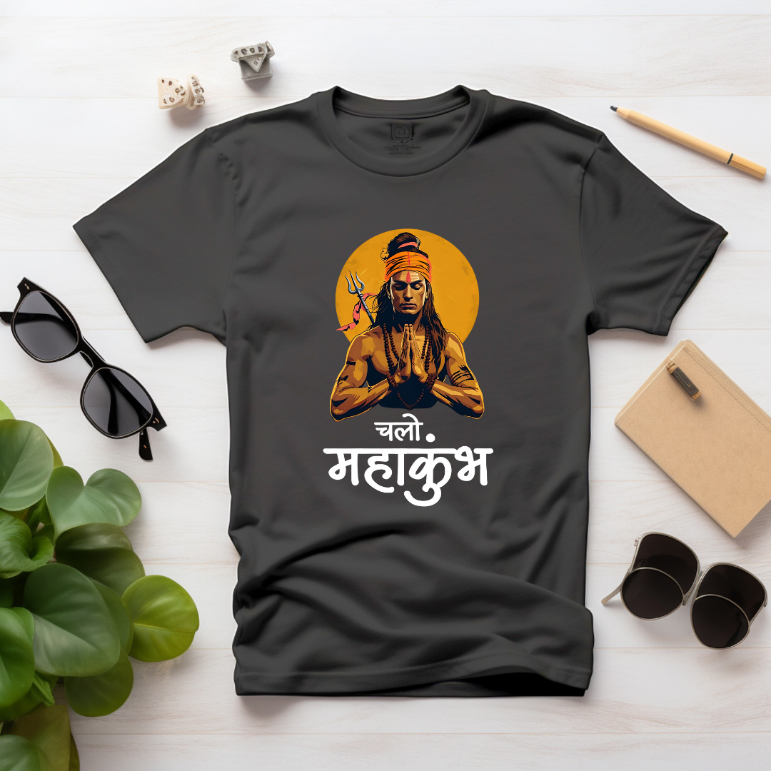 Chalo Mahakumbh Unisex Half Sleeve Tshirts