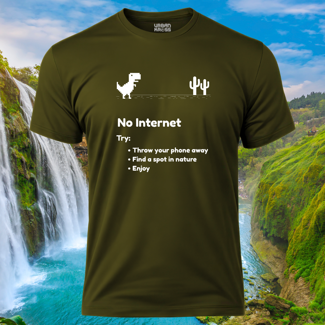 No Internet Unisex Classic Crew T-Shirt