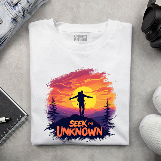 Seek The Unknown Unisex Classic Crew T-Shirt