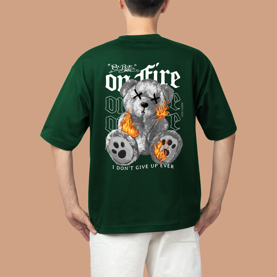 On Fire Unisex Oversized Tees