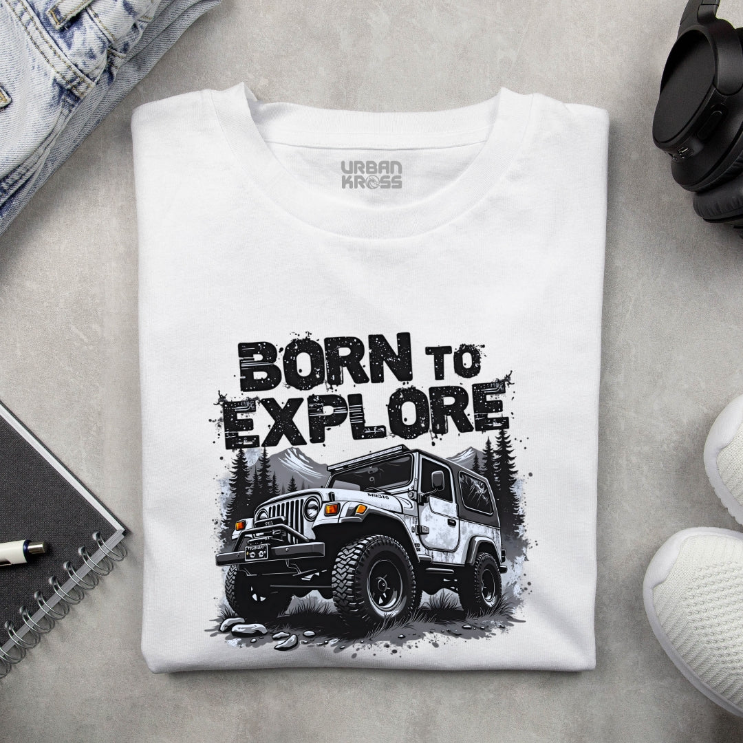 Born To Explore Unisex Classic Crew T-Shirt