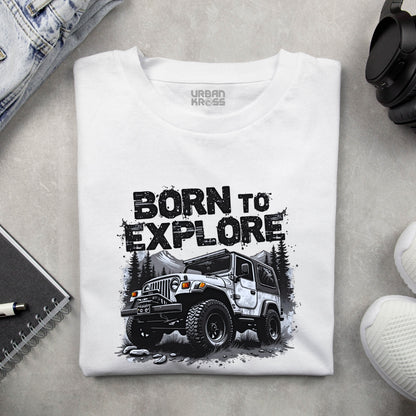 Born To Explore Unisex Classic Crew T-Shirt