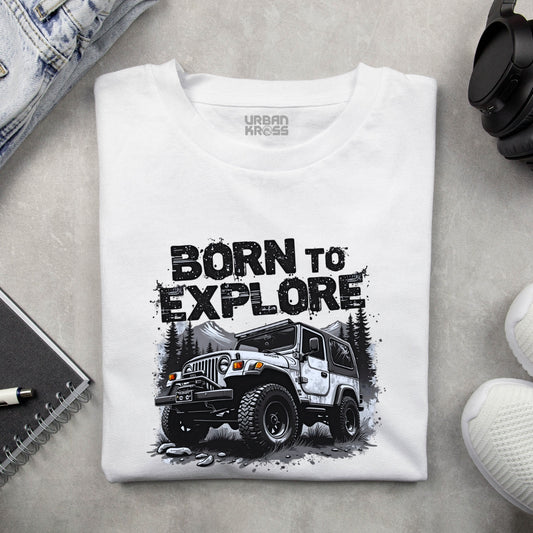 Born To Explore Unisex Classic Crew T-Shirt