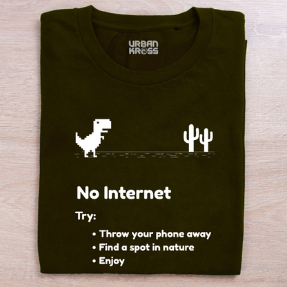 No Internet Unisex Classic Crew T-Shirt