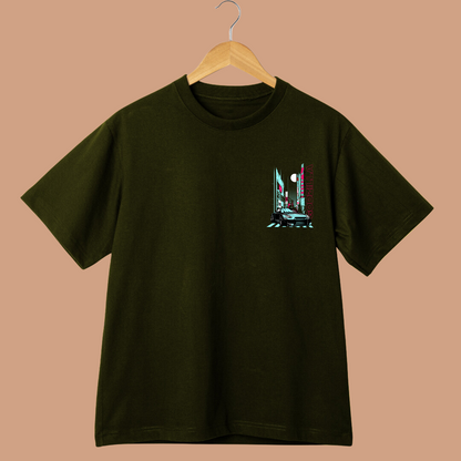 Godzilla Car Oversized Tees