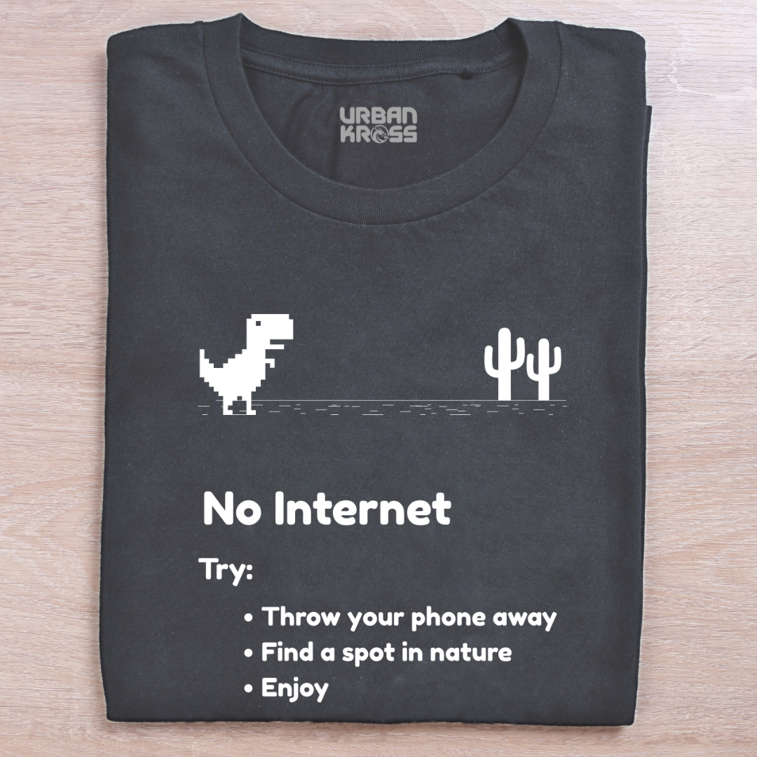 No Internet Unisex Classic Crew T-Shirt