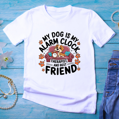 My Dog Is My Alarm Clock Unisex Half Sleeve T-shirt