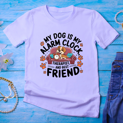 My Dog Is My Alarm Clock Unisex Half Sleeve T-shirt