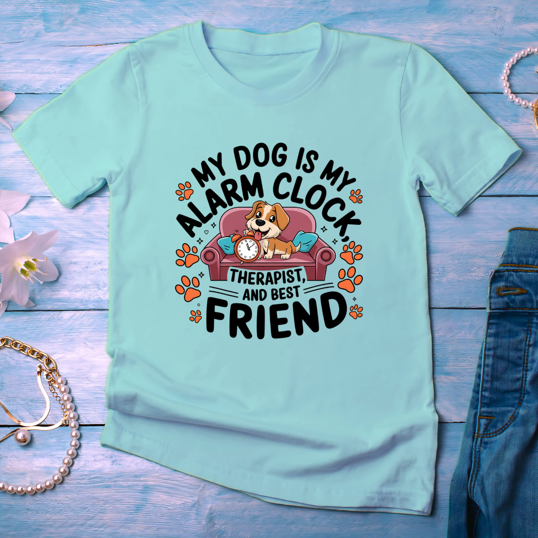 My Dog Is My Alarm Clock Unisex Half Sleeve T-shirt