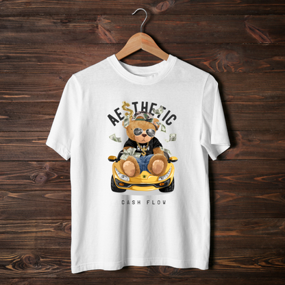 Teddy Aesthetic cash flow Half Sleeve T-shirt