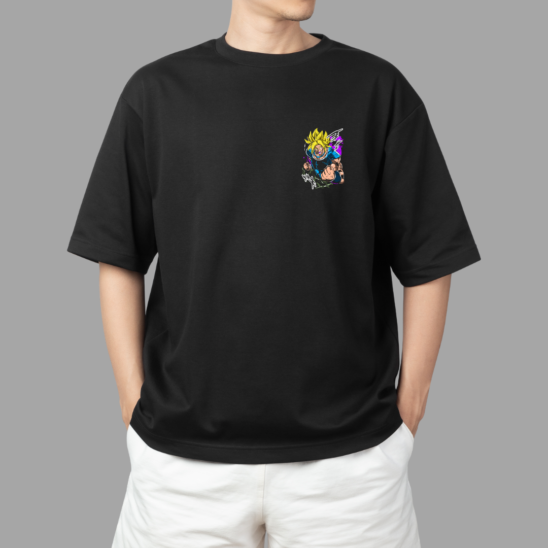 Goku Men Oversized Printed T-Shirt