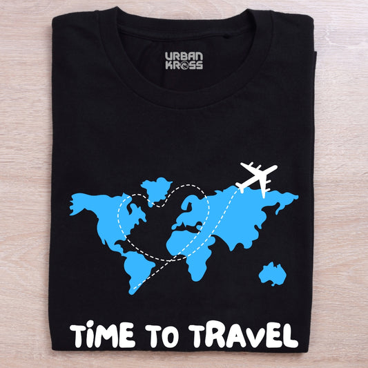 Time To Travel Unisex Classic Crew T-Shirt