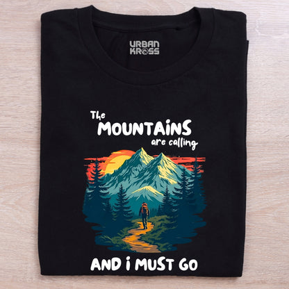 The Mountains Are Calling Unisex Classic Crew T-Shirt