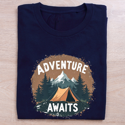 Adventure Awaits Dark Unisex tshirts