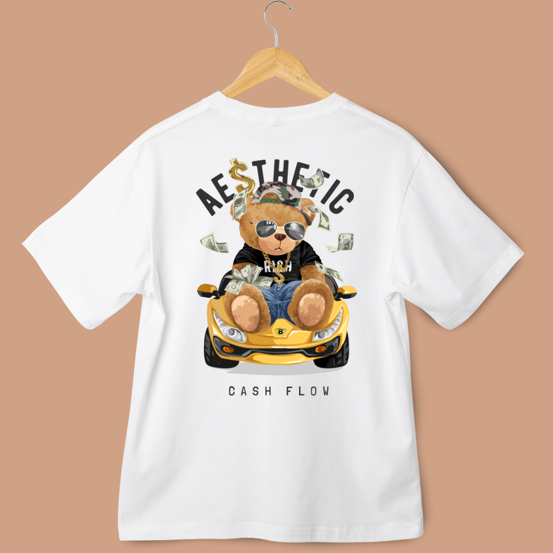 Teddy Aesthetic Cash Flow Oversized Tees